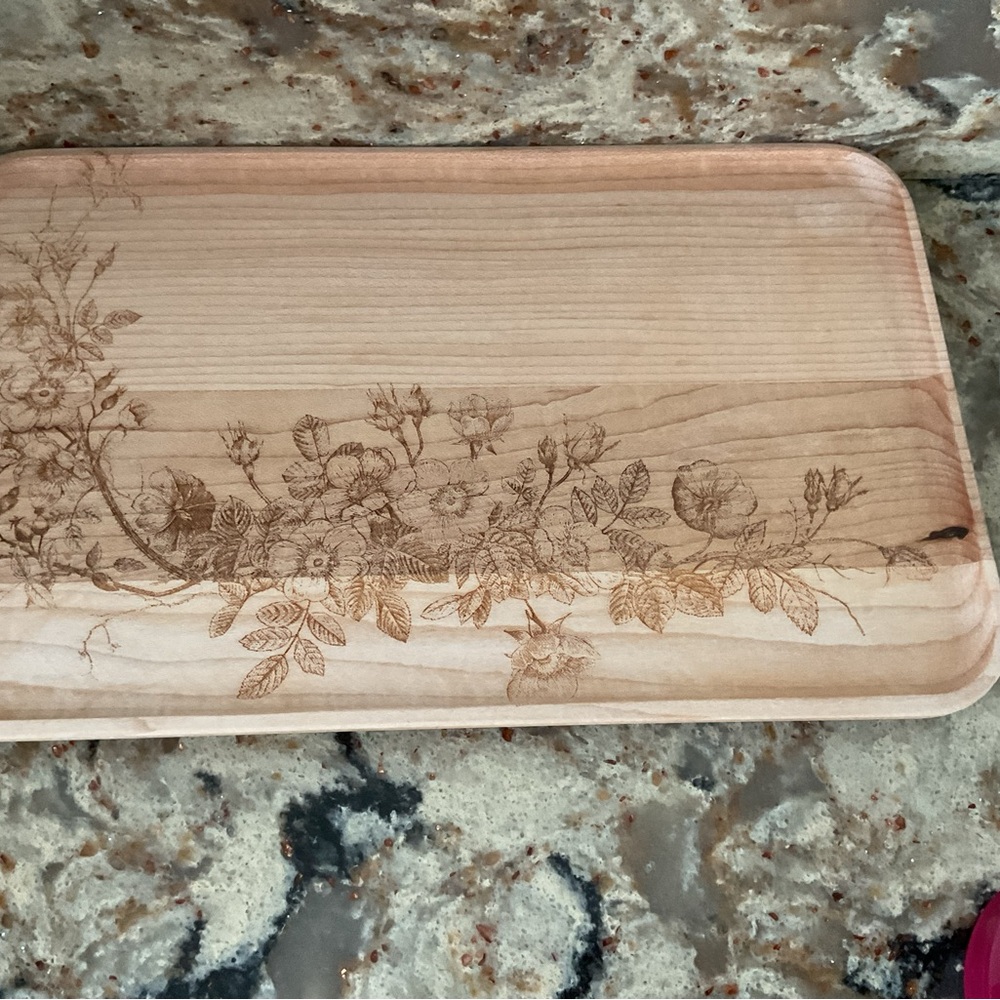 Wooden Carved Tray with warmth and sophistication to add too any space